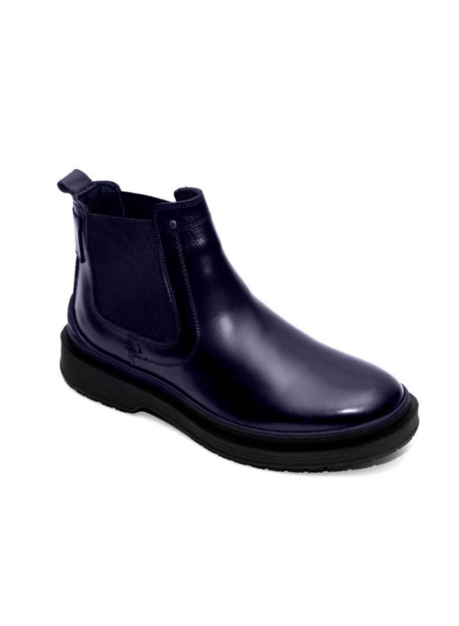 Levent Genuine Leather Half Boot Men - Navy - Image 2