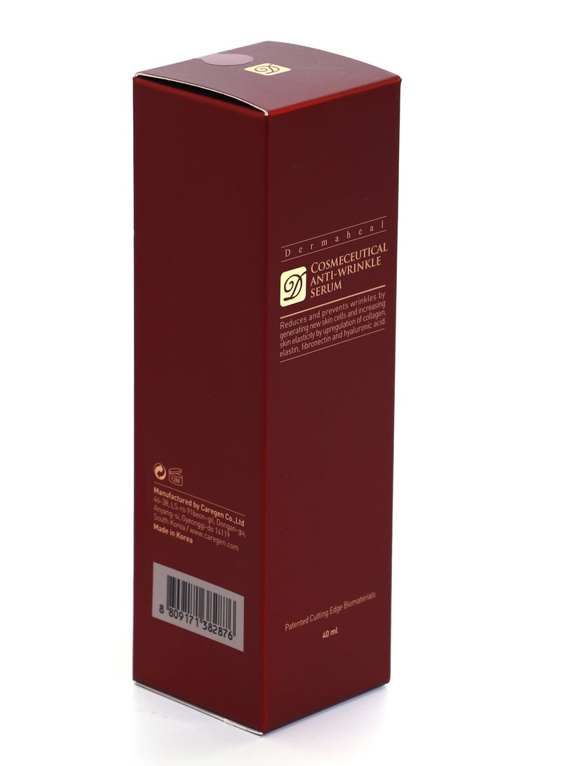 Dermaheal Dermaheal Cosmeceutical Anti-Wrinkle Serum 40ml|Advanced Anti-Aging Formula for Smooth, Youthful Skin|Reduces Fine Lines, Enhances Firmness, and Revitalizes Complexion with Potent Peptides - Image 1