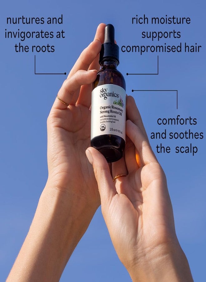 Sky Organics - Organic Rosemary Oil with Strong Roots - Hair Growth Serum with Macadamia, Jojoba & Essential Oils for Scalp - Natural Beauty and Hair Care - 2 fl oz - Image 4