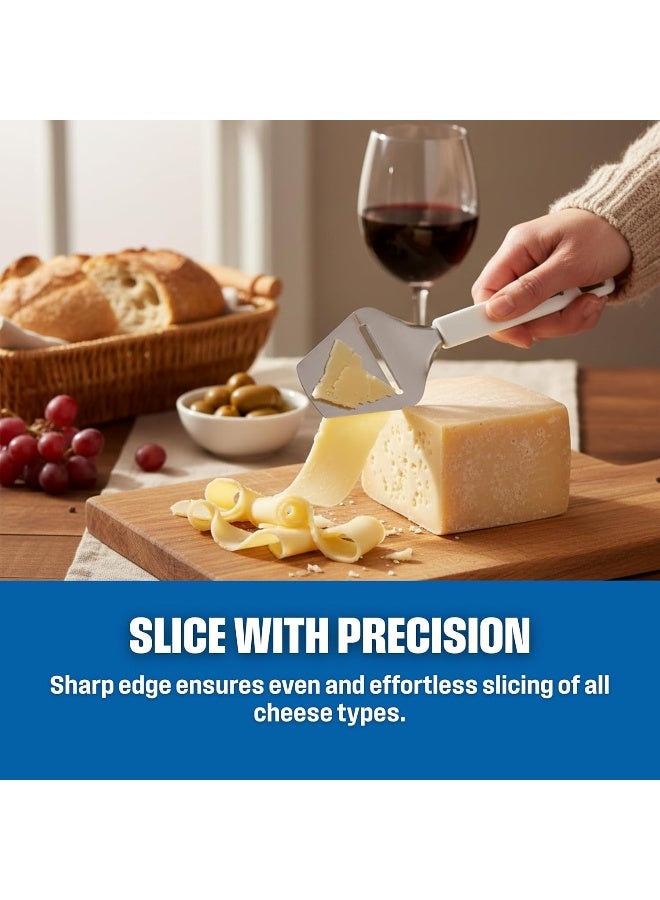 Westinghouse USA Stainless Steel Cheese Slicer | Precision Slicing Tool for Hard & Soft Cheeses | Ergonomic Non-Slip Handle | Durable & Easy-to-Clean Kitchen Tool - Image 3