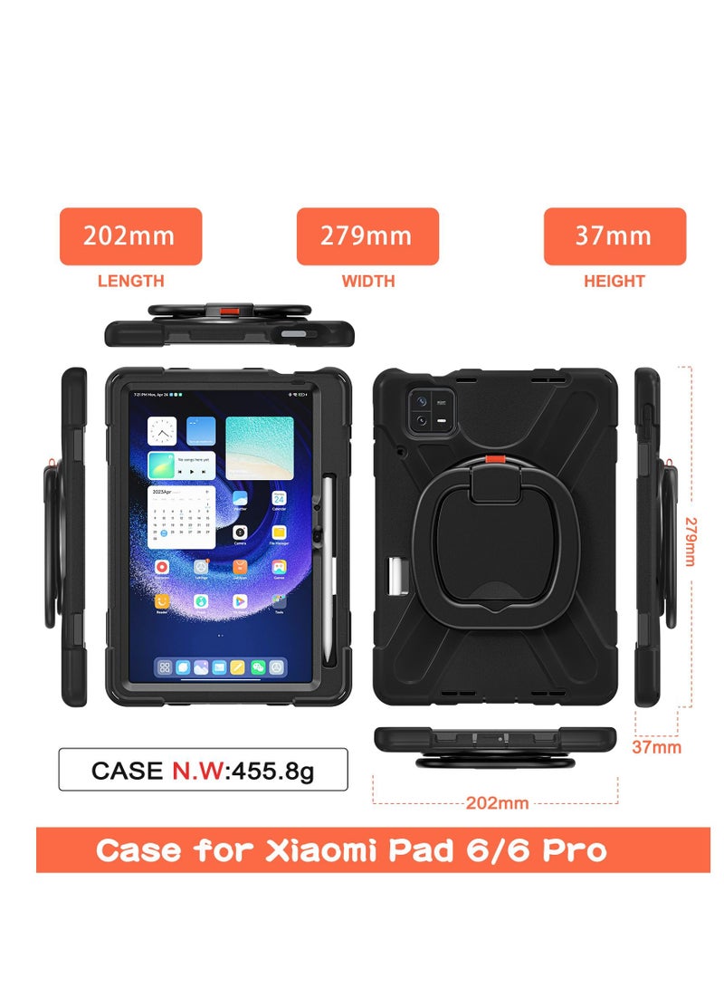 GULFLINK Back Cover Protect Case for Mi Pad 6/ Mi Pad 6 Pro 11 inch Black - Image 4