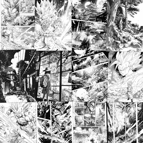 Wallgasm Anime Manga Poster Set - Set of 54, 4 x 6 Inches Posters|Anime Posters For Room, Living Room, Office Dragon Ball Z, Naruto, Death Note, One Piece, Attack on Titans - Image 3