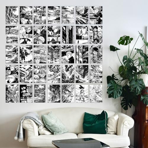 Wallgasm Anime Manga Poster Set - Set of 54, 4 x 6 Inches Posters|Anime Posters For Room, Living Room, Office Dragon Ball Z, Naruto, Death Note, One Piece, Attack on Titans - Image 4