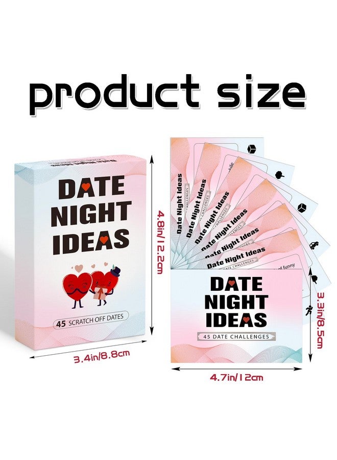 BleSky 45 Date Night Ideas Scratch Off Cards for Couple Games Romantic Couple Gifts for Him Her - Image 2