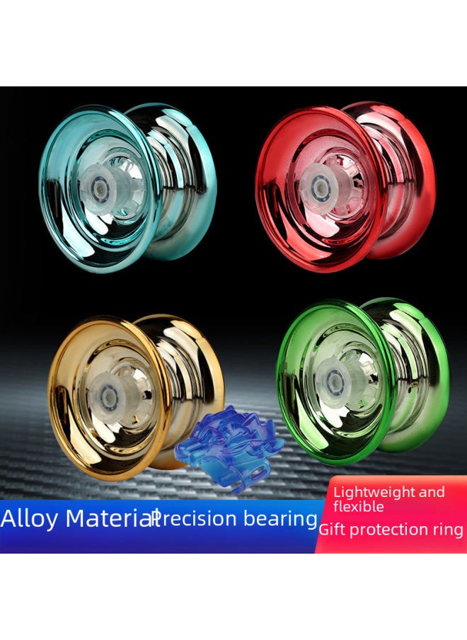 Spinning Top Toy/yo-yo Ball Classic Toy Design Various Colors Available Suitable For Children's Play-Color:Blue Round Solid Plastic Single-axis Yo-yo