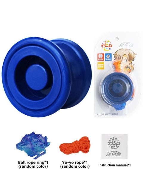 Spinning Top Toy/yo-yo Ball Classic Toy Design Various Colors Available Suitable For Children's Play-Color:Blue Round Solid Plastic Single-axis Yo-yo