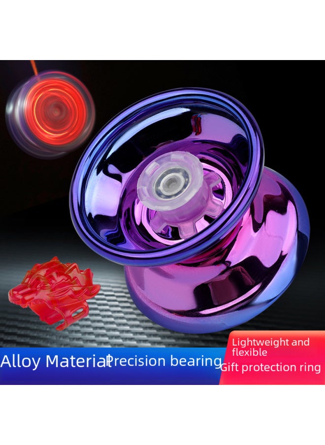 Spinning Top Toy/yo-yo Ball Classic Toy Design Various Colors Available Suitable For Children's Play-Color:Blue Round Solid Plastic Single-axis Yo-yo