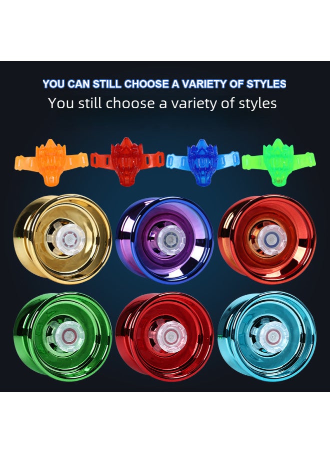 Spinning Top Toy/yo-yo Ball Classic Toy Design Various Colors Available Suitable For Children's Play-Color:Blue Round Solid Plastic Single-axis Yo-yo