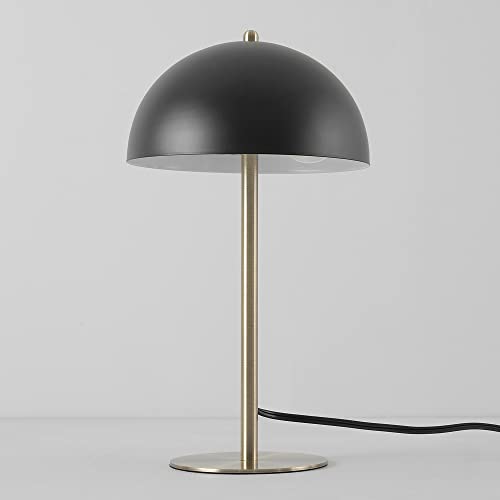 Globe Electric 52938 Luna 15" Desk Lamp, Matte Black, Matte Brass Accents, in-Line On/Off Rocker Switch - Image 4