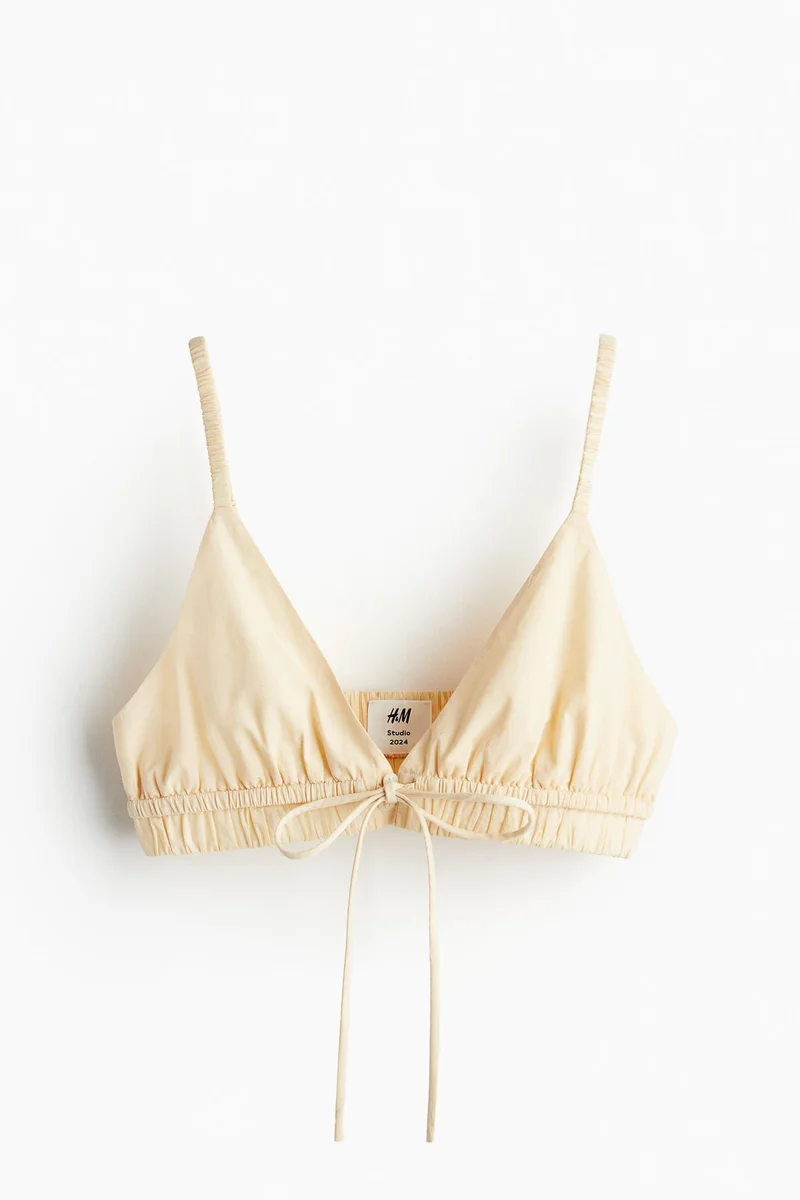 H&M Drawstring-detail bralette top