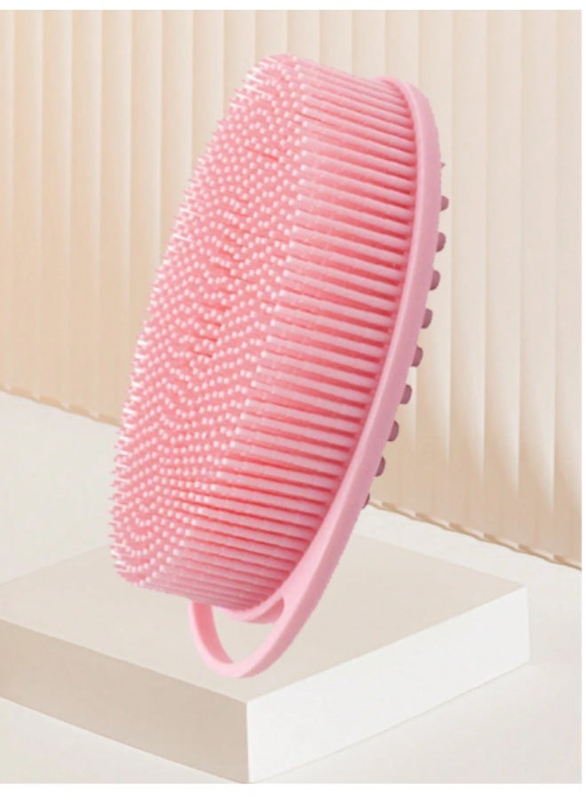 Shein 2-in-1 Silicone Bath Brush for Body Exfoliating & Cleaning | Ideal for Sensitive Skin | High-Quality Silicone - Image 1