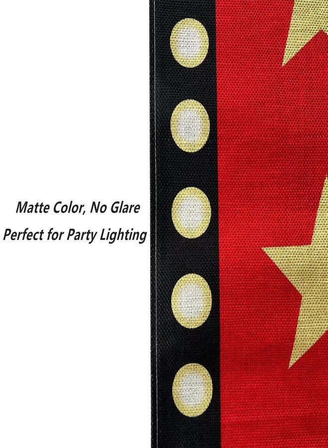 YADI 2 Pcs Movie Night Table Runner 13x72 Inch, Hollywood Theme Party Decorations, Durable Reusable Table Decor for Birthday, VIP Party & Movie Theater Events - Image 4