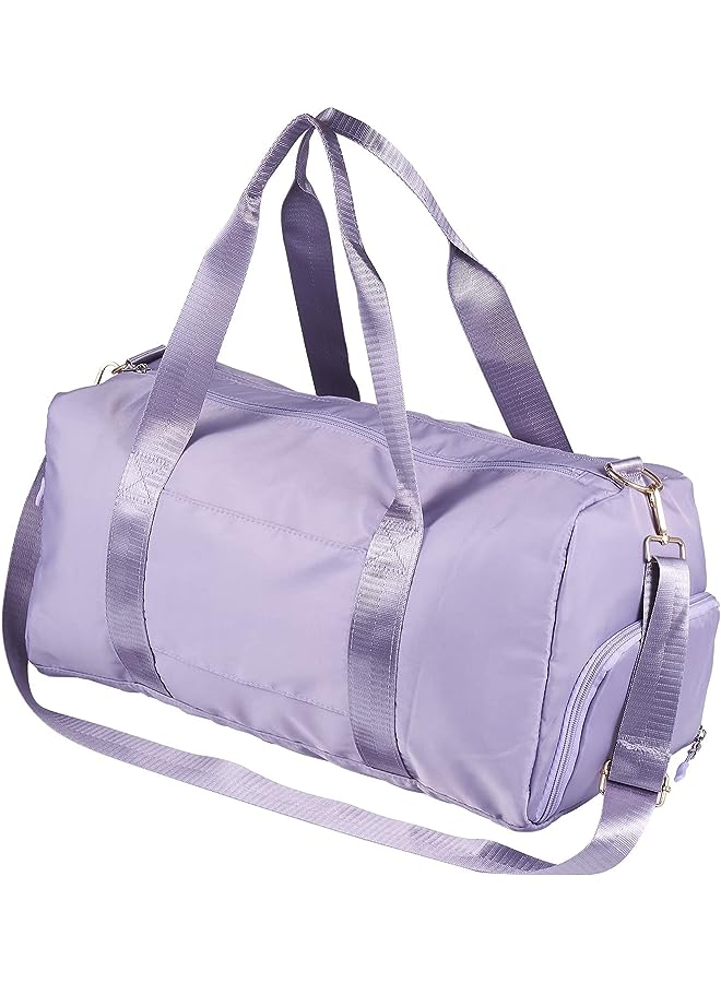PROMASS Duffel Weekender Bag Purple For Women and Men Swim Sports Travel Gym Bag Oxford Fabric Yoga Travel Handbag Large Capacity Shoulder Bag - Image 1