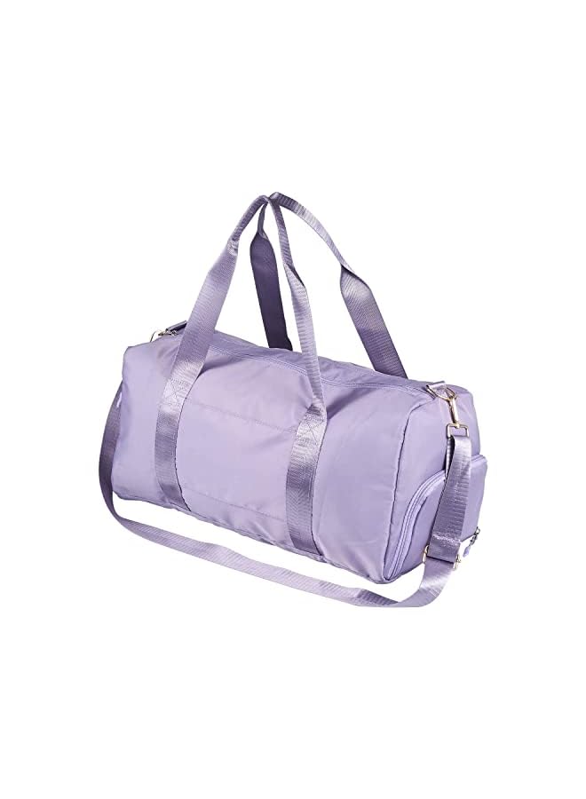 PROMASS Duffel Weekender Bag Purple For Women and Men Swim Sports Travel Gym Bag Oxford Fabric Yoga Travel Handbag Large Capacity Shoulder Bag - Image 2