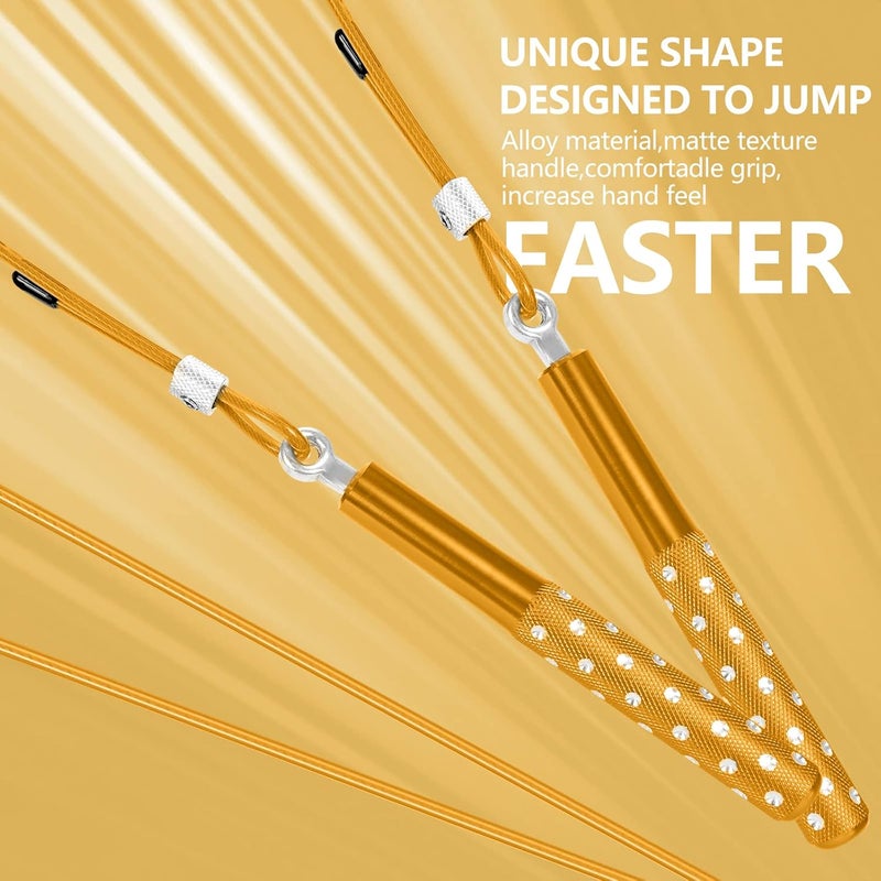 Wastou Jump Rope, Speed Jumping Rope for Training Fitness Exercise, Adjustable Adults Workout Skipping Rope for Men, Women, Kids, Girls - Image 4