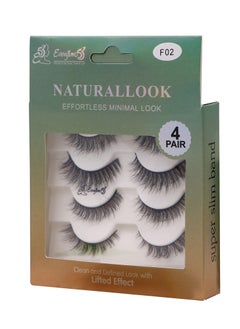 Everytime53 Everytime53 Women's 4 Pair Natural Look Eye Lashes - F02  - Image 2