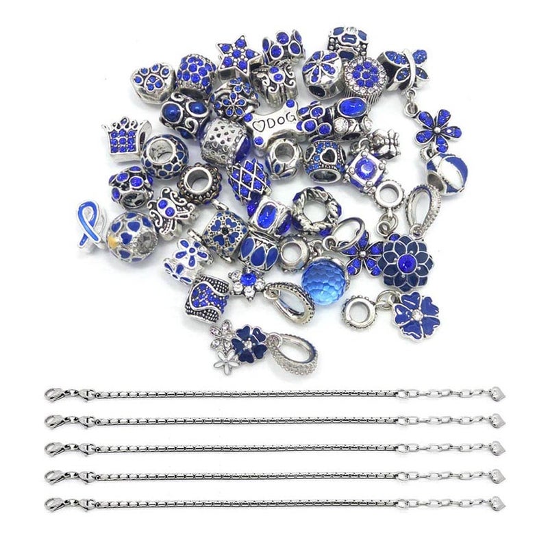 YIQIFLY 40pcs Jewelry Making Charms Rhinesotone Beads Assorted Colors and Styles Randomly 04