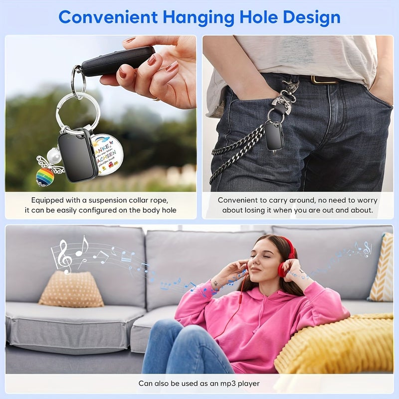 64GB Multifunctional Magnetic Audio Recorder For Lectures Meetings Interviews - Image 2