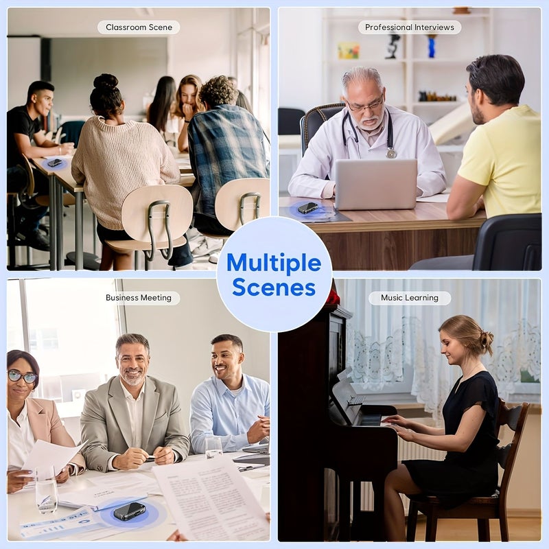 64GB Multifunctional Magnetic Audio Recorder For Lectures Meetings Interviews - Image 4