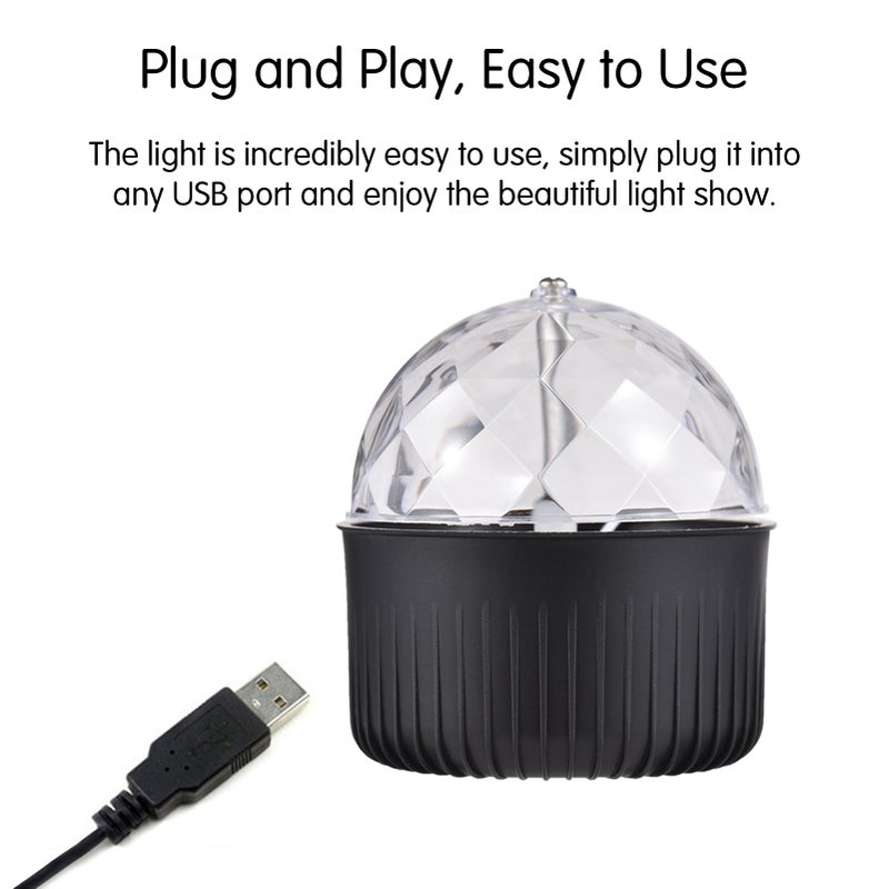 مُقَلِّب ضوء ليلة مُنارة بالنجوم USB - ضوء نجمي USB صغير - ضوء ديسكو متعدد الألوان - ضوء مسرحي
مُقَلِّب سماء نجمية مذهل وضوء دوار ملون - مصباح كرة ديسكو - مصباح تزيين أجواء للسقف - Image 5