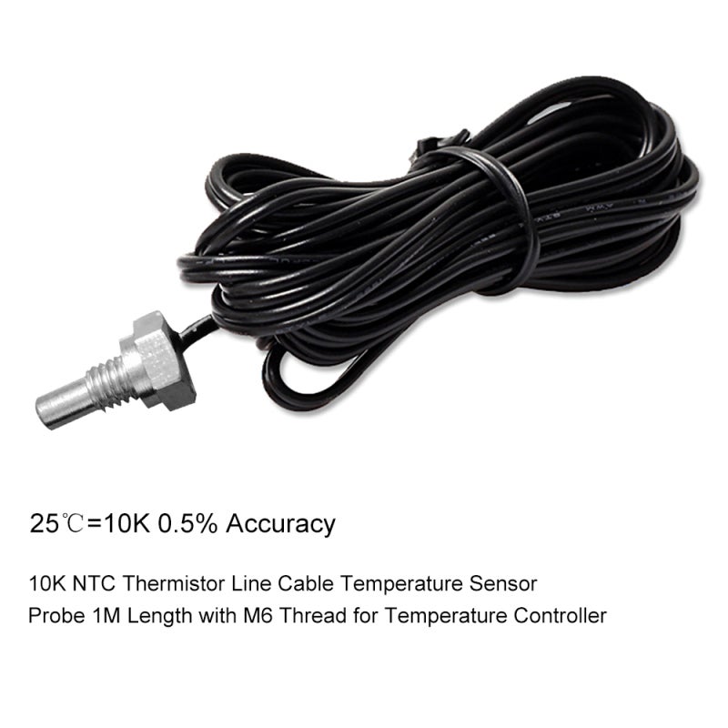 NTC Thermistor 1M Length Accurate Temperature Readings Temperature Sensor - Easy Connection Temperature Probe for Temperature Controller Setup - Image 3