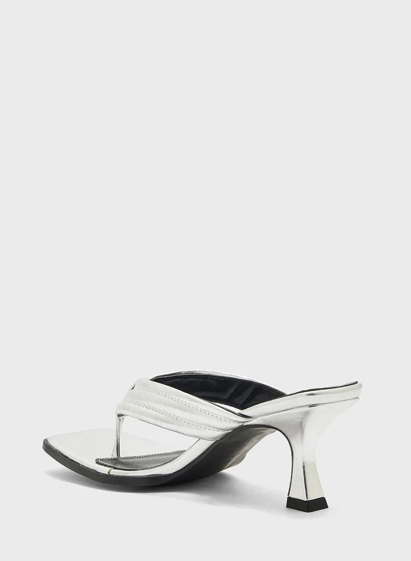 ELLA Mid Heel Thong Mule