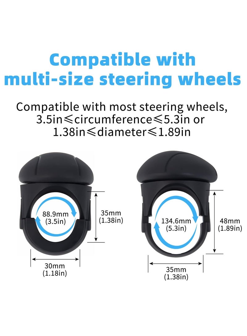 SYOSI Steering Wheel Knob, Universal Non-slip Fit Vehicle Power Handle Steering Wheel Spinner Accessory Knob, Car Power Handle Steering Wheel Spinner For Car Tractor Trucks Boat - Image 5