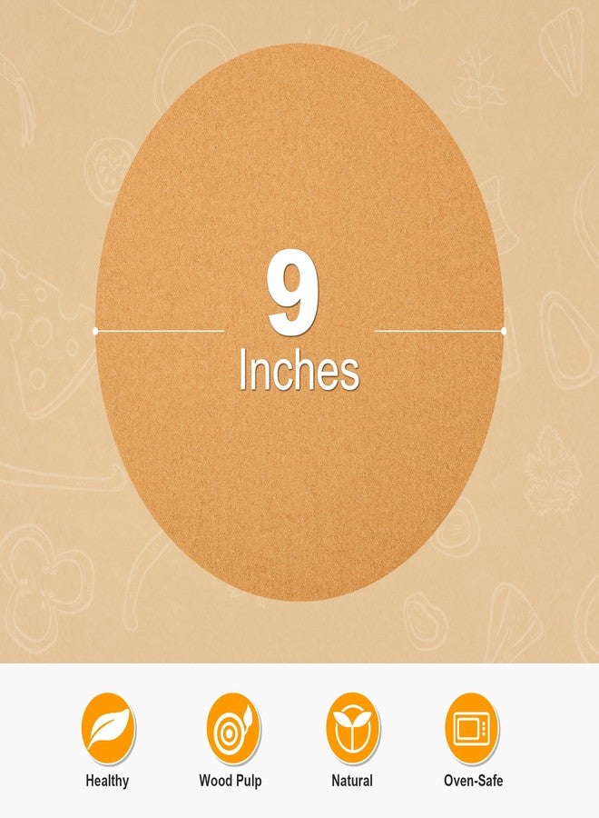 SMARTAKE 200 Pcs Unbleached Parchment Paper Baking Sheets Round, 9 Inches Non-Stick Precut Baking Parchment, for Baking Grilling Air Fryer Steaming Bread Cup Cake Cookie and More - Image 2