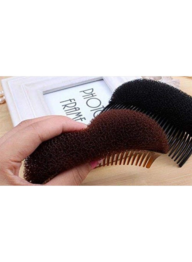 SYBL 2PCS Brown Charming BUMP IT UP Volume Inserts Do Beehive Hair Styler Shaper Insert Tool Hair Comb Bouffant Padding Bun Maker Hair Styling Hair Accessories DIY Hair Beauty Tool for Women Lady Girl - Image 3