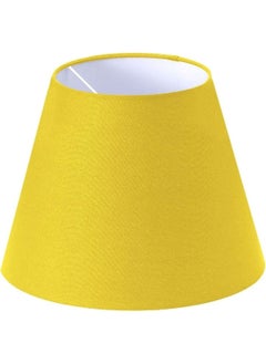Moda35. Yellow Lampshade Head Conical Fabric Diameter 35 cm A863 