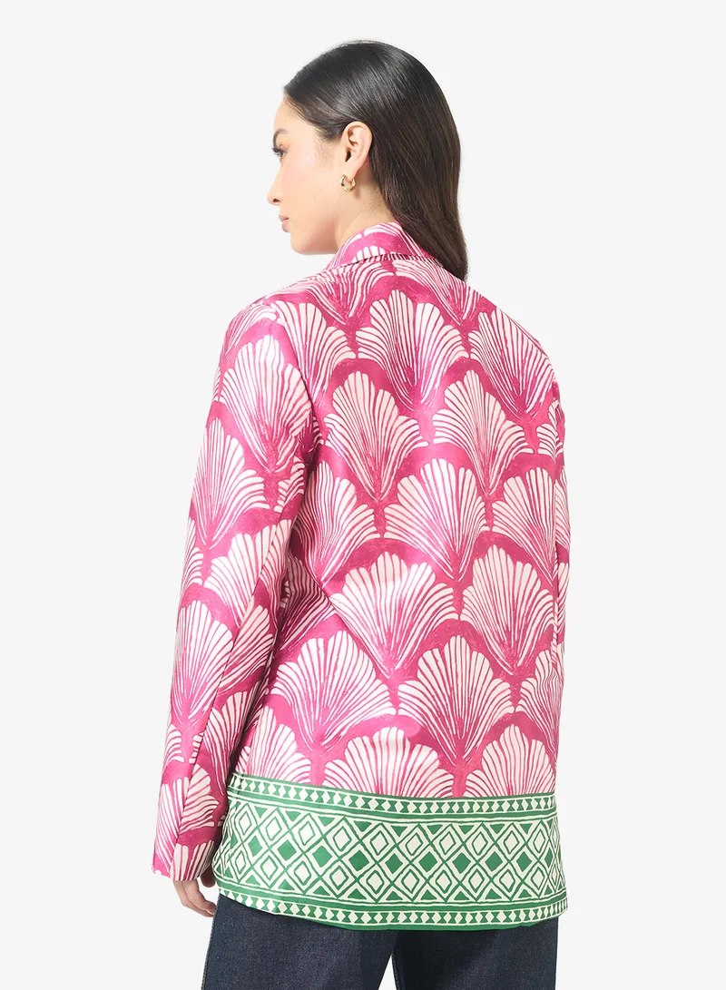 Ginger Floral Printed Boho Jacket