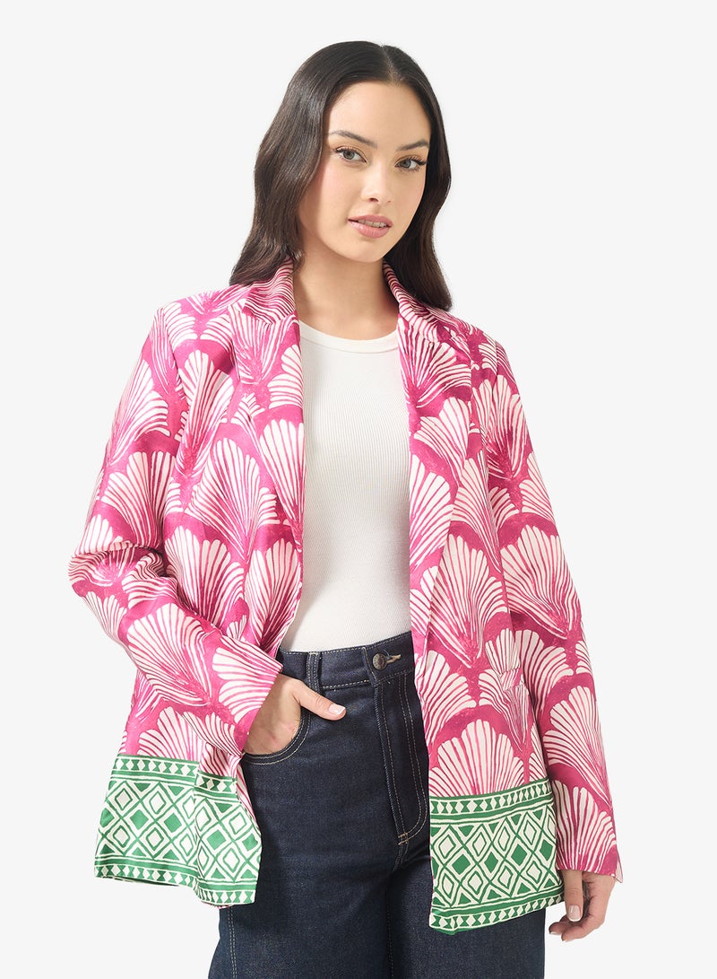 جينجر جاكيت بوهيمي بطبعة زهور - Image 1