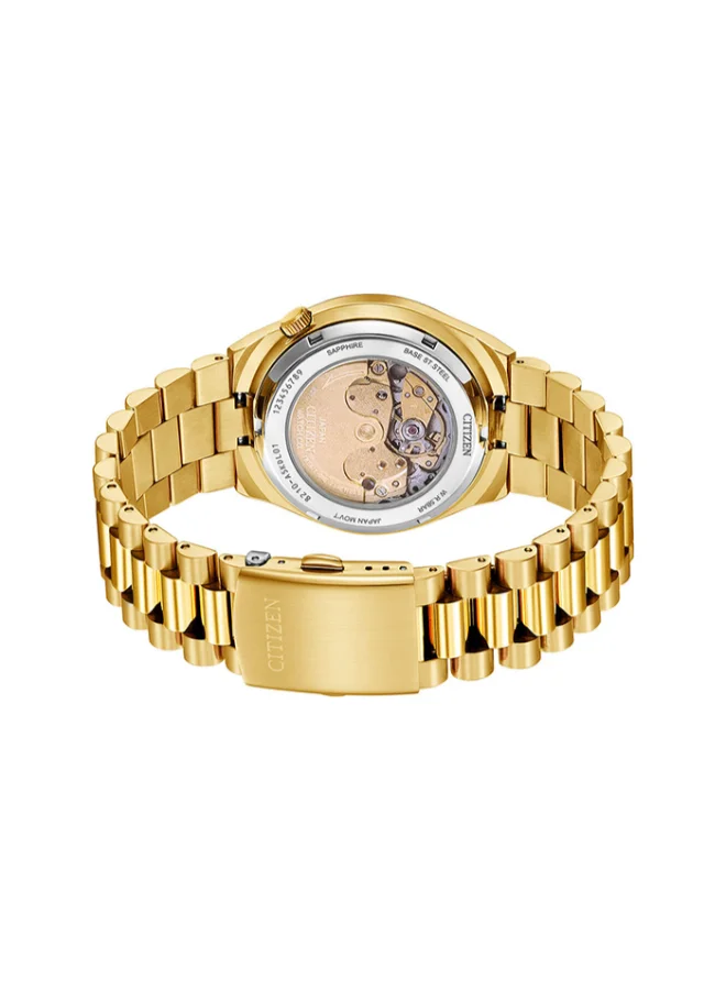 CITIZEN Men's Stainless Steel with Rose Gold Plating Strap Automatic Watch NJ0153-82X - 40 mm