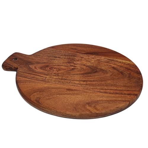 Make in Modern Acacia Wood Chopping Board – 14x12 Inches | Handmade, Reversible, Durable Cutting Board for Kitchen & Serving | Rustic Cheese Platter, Bread or Meat Board - Image 2