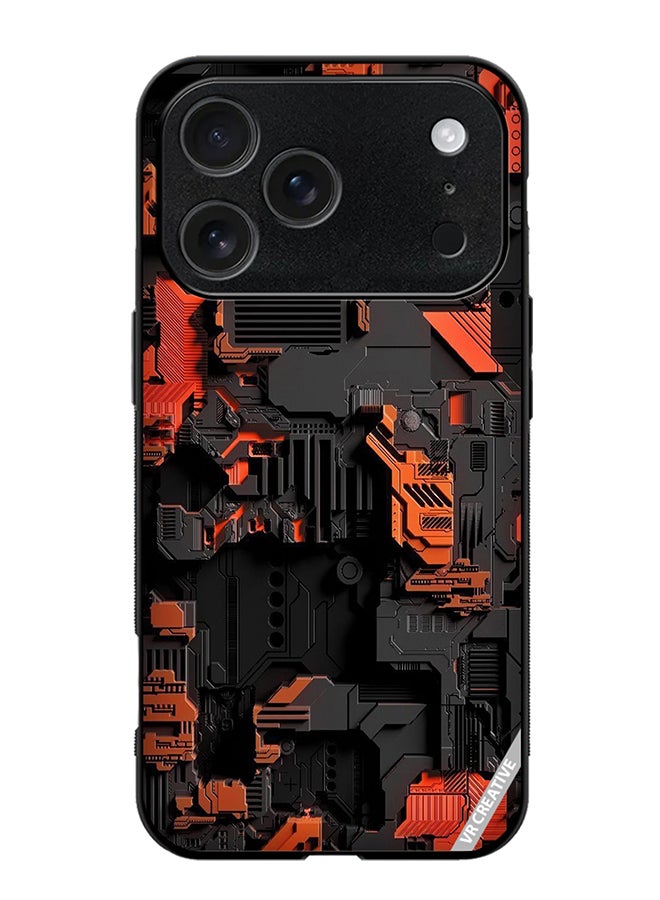 VR CREATIVE Protective Case Cover For Apple iPhone 17 Pro Max Circuit Design Multicolour