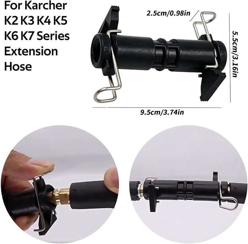 طقم موصل تمديد خرطوم غسالة الضغط العالي لسلسلة Karcher K2 K3 K4 K5 K6 K7، محول موصل متين متوافق مع خرطوم تنظيف المياه - Image 2