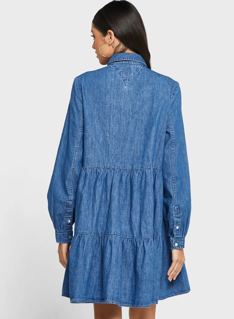 TOMMY JEANS Button Down Denim Dress