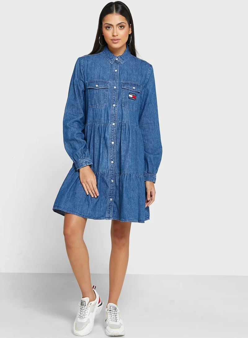 TOMMY JEANS Button Down Denim Dress