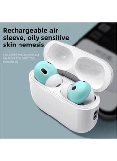 Suitable For Airpods3 Protective Sleeve Earplug Cap Apple Wireless Bluetooth Earphone Box Two Generation Anti-scratch Shell-Memory Capacity:Airpodspro Anti-slip Ear Caps [green 1 Pair] Comes With Storage