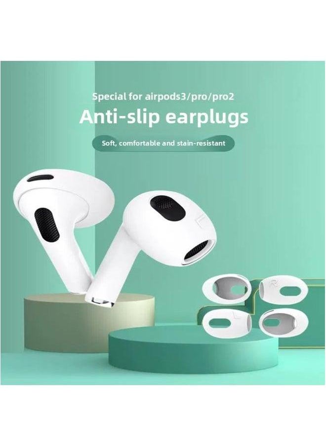Generic - Suitable For Airpods3 Protective Sleeve Earplug Cap Apple Wireless Bluetooth Earphone Box Two Generation Anti-scratch Shell-Memory Capacity:Airpodspro Anti-slip Ear Caps [green 1 Pair] Comes With Storage - Image 1