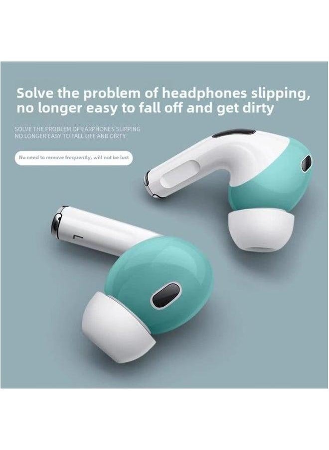 Generic - Suitable For Airpods3 Protective Sleeve Earplug Cap Apple Wireless Bluetooth Earphone Box Two Generation Anti-scratch Shell-Memory Capacity:Airpodspro Anti-slip Ear Caps [green 1 Pair] Comes With Storage - Image 1