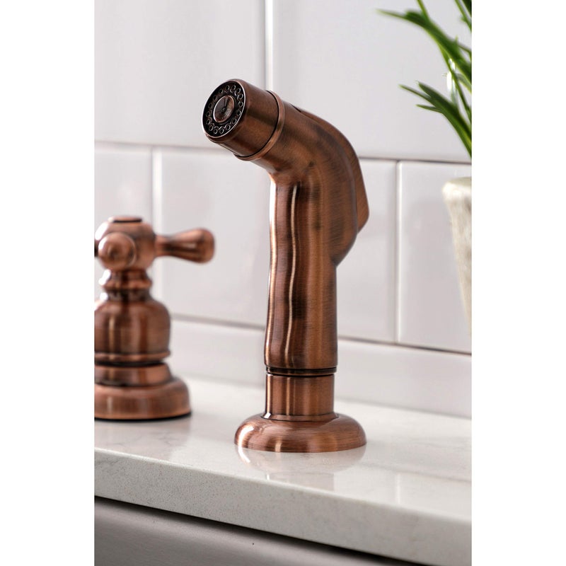 Kingston Brass KB726AXSP Vintage 8"" Centerset Kitchen Faucet  Antique Copper - Image 3