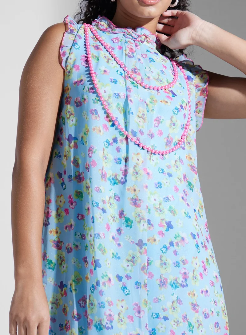 Golden Apple Floral Printed Dress