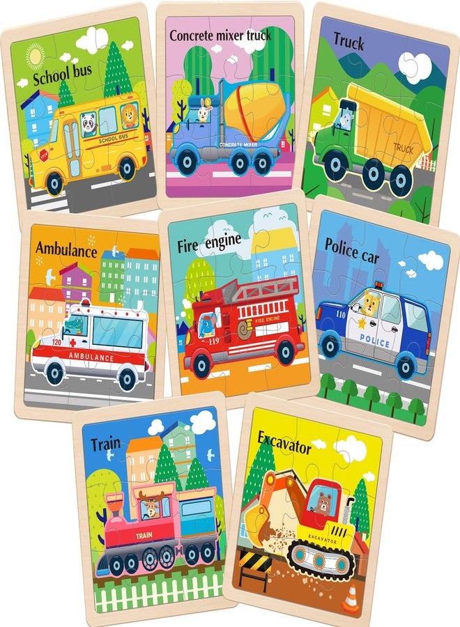 OSBOO Wooden Puzzles for Toddlers 2-4, 9 Pieces Vehicle Jigsaw Puzzles for Kids Ages 3-5, Toddler Toys for 2-4 Preschool Learning Activities, Learning & Educational Toys, Gifts for Boys, Girls - Image 1