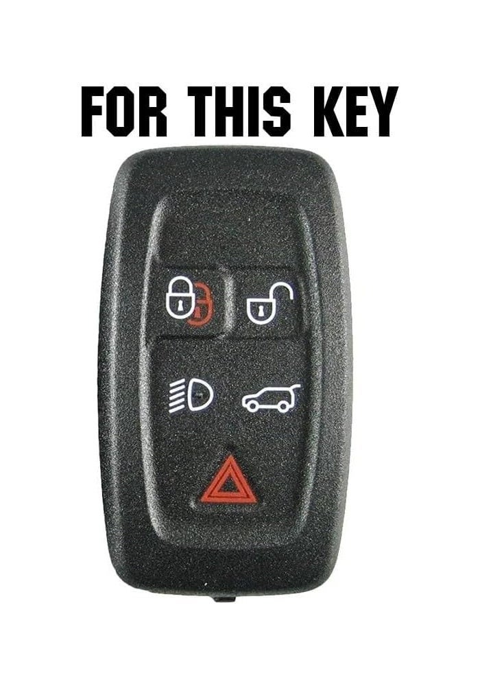 Yurefax غطاء مفتاح السيارة من سيليكون يوريفكس لسيارات لاند روفر - Image 2