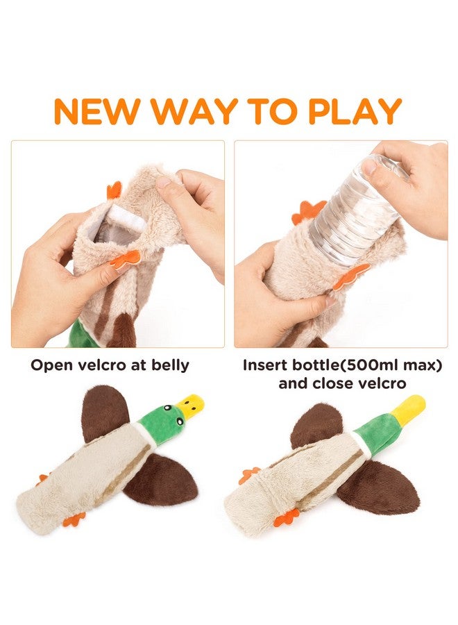 FIREOR Dog Squeak Toys, No Stuffing Plush Crinkle Water Bottle Dogs Chew Toy for Small Medium Large Breed Chewer Squeaky Tough Durable Puppy Teething Chewing Interactive Keep Them Busy Birthday Gifts - Image 3