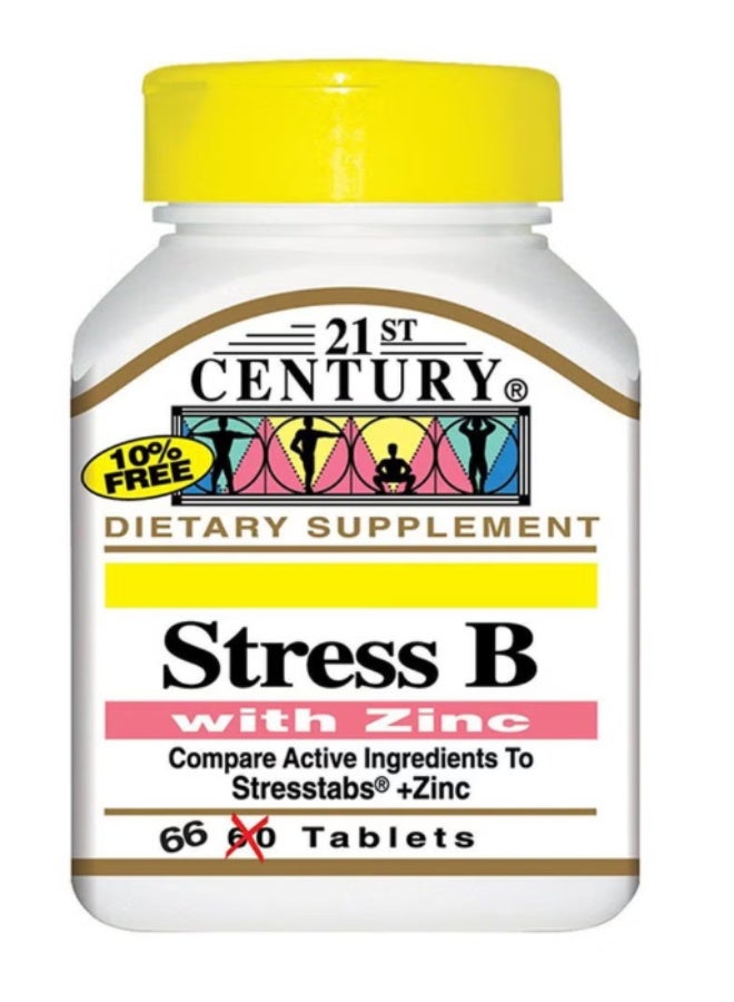 21C Stress B With Zinc 66 Tabs - Image 1