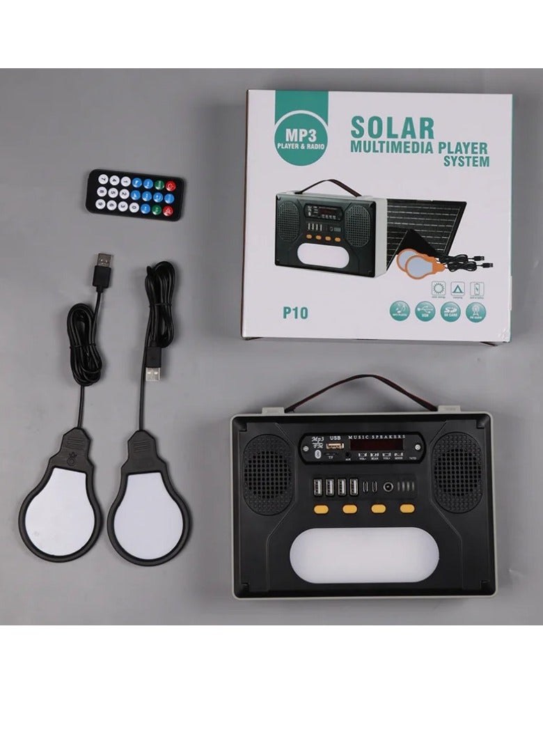 Solar Radio MP3 Bluetooth Music  Good Companion For Outdoor With Camping - Image 1