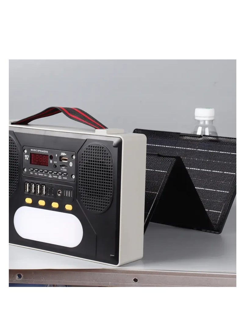 Solar Radio MP3 Bluetooth Music  Good Companion For Outdoor With Camping - Image 2