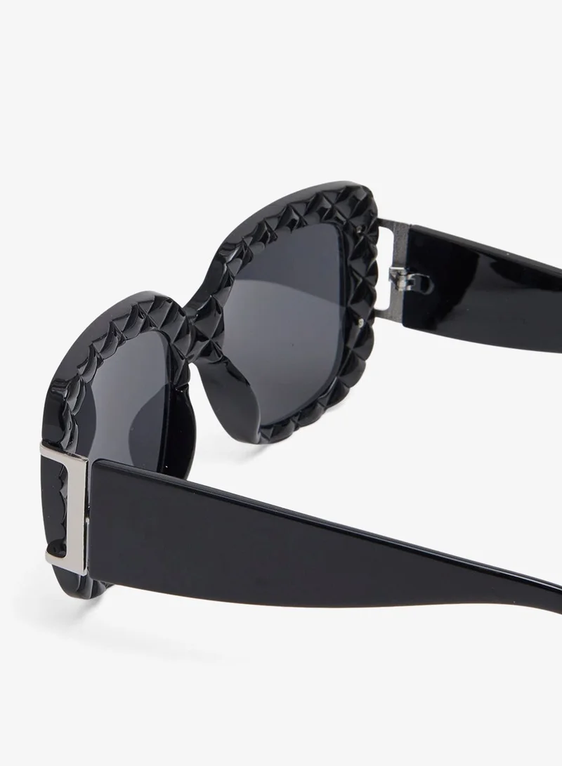 REDTAG Women Black Sunglasses